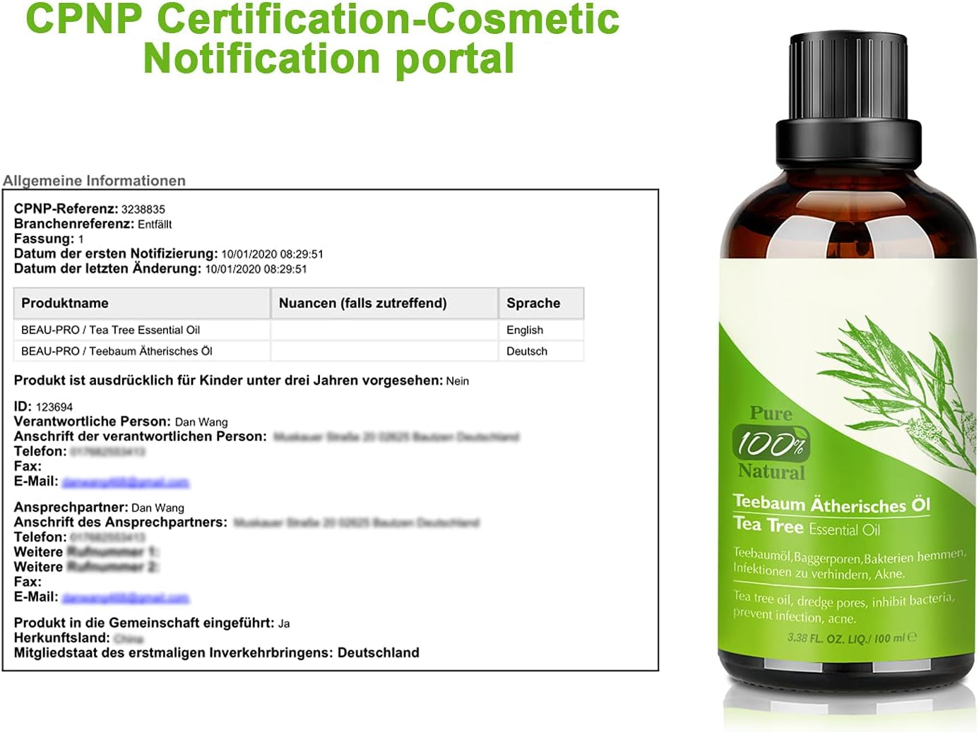 Aceite De Árbol De Té