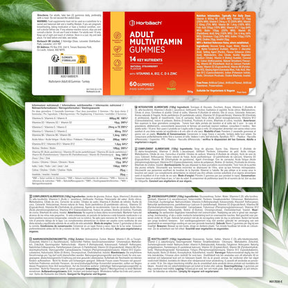 Gominolas Multivitaminas Y Minerales con Vitamina A, B12, C, D Y Zinc |