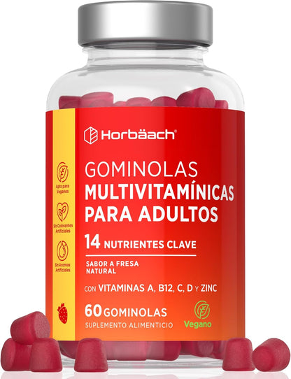 Gominolas Multivitaminas Y Minerales con Vitamina A, B12, C, D Y Zinc |