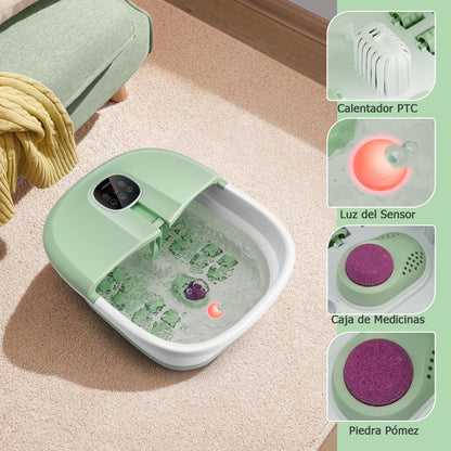 Masajeador Plegable Para Pies Con Calentamiento y efecto Pediluvio