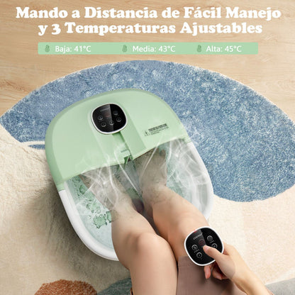 Masajeador Plegable Para Pies Con Calentamiento y efecto Pediluvio
